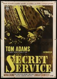 8f075 2nd BEST SECRET AGENT Italian 2p 1965 art of Tom Adams in English spy spoof, Secret Service!