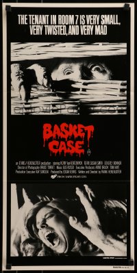 8g781 BASKET CASE Aust daybill 1982 the tenant in room 7 is very small, very twisted & VERY mad!