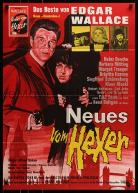 8g511 AGAIN THE RINGER German 1965 Klaus Kinski, written by Edgar Wallace, cool artwork!