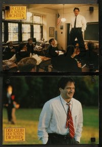 8g067 DEAD POETS SOCIETY 8 German LCs 1990 inspirational school teacher Robin Williams, Peter Weir