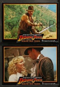 8g070 INDIANA JONES & THE TEMPLE OF DOOM 8 German LCs 1984 Harrison Ford, Kate Capshaw, Quan!