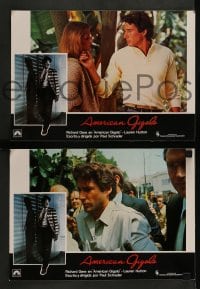 8g025 AMERICAN GIGOLO 12 Spanish LCs 1980 male prostitute Richard Gere is being framed for murder!