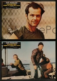 8g037 ONE FLEW OVER THE CUCKOO'S NEST 12 Spanish LCs 1975 Nicholson & Sampson, Forman, Best Picture