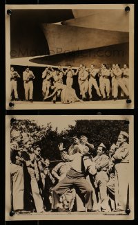 8h913 COVER GIRL 2 8x10 stills 1944 sexy Rita Hayworth, Gene Kelly, Phil Silvers dancing!