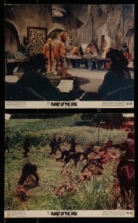 8h209 PLANET OF THE APES 2 color 8x10 stills 1968 Charlton Heston, Whitmore, Hunter, McDowall in one!