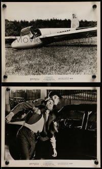 8h985 THOMAS CROWN AFFAIR 2 8x10 stills 1968 great images of Steve McQueen, Patrick Horgan, glider!