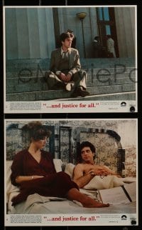8h090 AND JUSTICE FOR ALL 8 8x10 mini LCs 1979 directed by Norman Jewison, Al Pacino is out of order