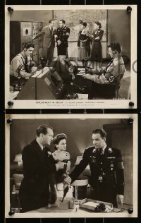 8h836 APPOINTMENT IN BERLIN 3 from 8x10 to 8x10.25 stills 1943 George Sanders, Chapman, Nazis!