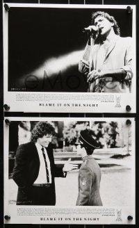 8h507 BLAME IT ON THE NIGHT 7 8x10 stills 1984 Nick Mancuso, Byron Thames, written by Mick Jagger!