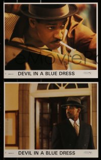 8h103 DEVIL IN A BLUE DRESS 8 8x10 mini LCs 1995 cool images of private eye Denzel Washington!