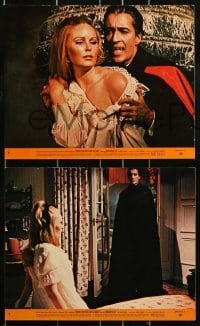 8h146 DRACULA HAS RISEN FROM THE GRAVE 7 8x10 mini LCs 1969 vampire Christopher Lee & Ewan Hooper!