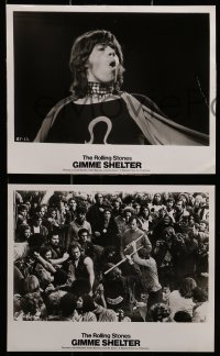 8h451 GIMME SHELTER 8 8x10 stills 1971 Rolling Stones Altamont concert w/Hell's Angels security!