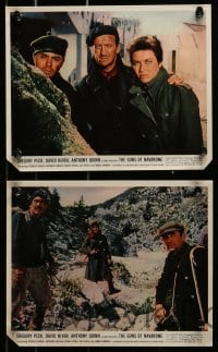 8h452 GUNS OF NAVARONE 8 color 8x10 stills 1961 David Niven, Gregory Peck, Quinn, top cast!