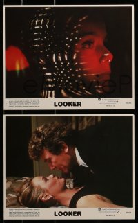 8h119 LOOKER 8 8x10 mini LCs 1981 Michael Crichton, Albert Finney, plastic surgery sci-fi horror!