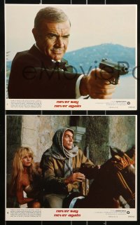 8h122 NEVER SAY NEVER AGAIN 8 8x10 mini LCs 1983 great images of of Sean Connery as James Bond 007!