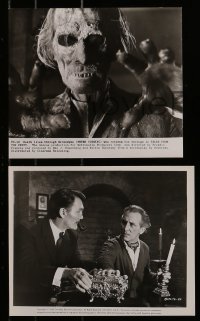 8h545 PETER CUSHING 7 from 8.25x9.5 to 8x10 stills 1950s-1970s with Palance, Christopher Lee & more