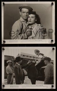 8h546 PRIDE OF MARYLAND 7 8x10 stills 1951 Stanley Clements & Peggy Stewart, horse racing images!