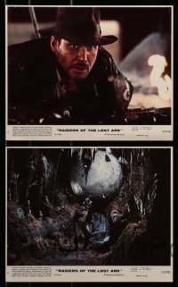 8h152 RAIDERS OF THE LOST ARK 7 8x10 mini LCs 1981 Harrison Ford, George Lucas & Spielberg classic!
