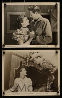 8h549 RIDIN' THE OUTLAW TRAIL 7 8x10 stills 1951 Durango Kid Charles Starrett & Smiley Burnette!
