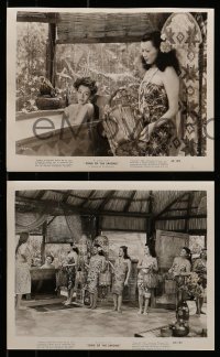 8h553 SONG OF THE SARONG 7 8x10 stills 1946 great images of sexy tropical Nancy Kelly in sarong!
