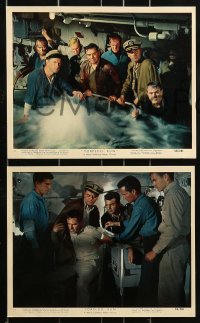 8h153 TORPEDO RUN 7 color 8x10 stills 1958 Glenn Ford & Ernest Borgnine in military submarine!