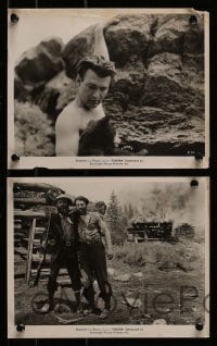 8h657 TUNDRA 6 8x10 stills 1936 cool images of Alfred Delcambre in the Alaskan wilderness!