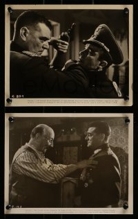 8h753 TWO-HEADED SPY 5 8x10 stills 1958 all great images with Jack Hawkins, Nazis, WWII!