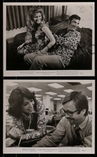 8h830 YOUR 3 MINUTES ARE UP 4 8x10 stills 1973 art of Beau Bridges, Ron Leibman & sexy Janet Margolin!