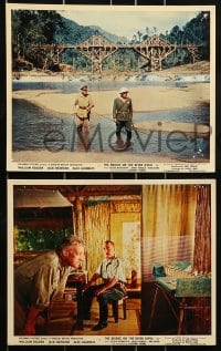 8h059 BRIDGE ON THE RIVER KWAI 7 color English FOH LCs 1958 Holden, Hawkins & Donald, Lean classic!