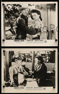 8h031 CORONER CREEK 4 English FOH LCs 1948 western cowboy Randolph Scott, Marguerite Chapman!