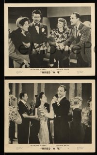 8h035 HIRED WIFE 4 English FOH LCs R1950s Brian Aherne torn between Virginia Bruce & Russell!