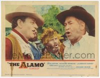 8k385 ALAMO LC #2 1960 extreme close up of star/director John Wayne & Chill Wills!