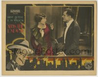8k386 ALIAS THE LONE WOLF LC 1927 jewel thief turned detective Bert Lytell with scared Lois Wilson