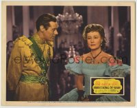 8k396 ANNA & THE KING OF SIAM LC 1946 pretty Irene Dunne close up with royal Rex Harrison!