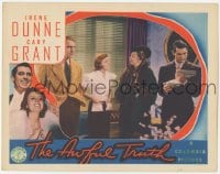 8k406 AWFUL TRUTH LC 1937 Cary Grant isn't paying attention to Ralph Bellamy & pretty Irene Dunne!
