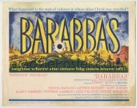 8k022 BARABBAS TC 1962 Richard Fleischer directed, Anthony Quinn & Silvana Mangano!