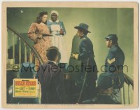 8k421 BELLE STARR LC 1941 Louise Beavers watches Gene Tierney point gun at Dana Andrews & soldiers!