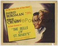 8k027 BELLS OF ST. MARY'S TC R1957 art of Ingrid Bergman & Bing Crosby, directed by Leo McCarey!