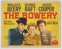 8k042 BOWERY TC R1946 Jackie Cooper between Wallace Beery & George Raft, directed by Raoul Walsh!