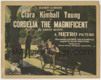 8k071 CORDELIA THE MAGNIFICENT TC 1923 rich Clara Kimball Young goes broke, but stays honest!