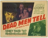 8k079 DEAD MEN TELL TC 1941 Sidney Toler as Charlie Chan aboard a treasure ship w/a pirate's ghost!