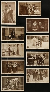 8m261 LOT OF 10 CHARLIE CHAPLIN RED LETTER 4x6 PHOTOCARDS 1915 images from his Essanay movies!