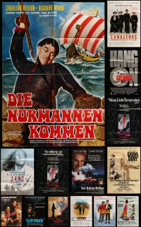 8m062 LOT OF 21 FOLDED GERMAN A1 POSTERS 1970s-1990s great images from a variety of movies!