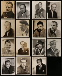 8m316 LOT OF 15 8X10 STILLS OF MALE PORTRAITS 1930s-1940s great images of leading & supporting men