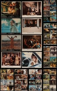8m271 LOT OF 104 MINI LOBBY CARDS 1960s-1970s great scenes from a variety of different movies!