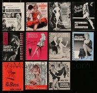 8m229 LOT OF 11 BRIGITTE BARDOT DANISH PROGRAMS 1950s-1960s different images of the sexy star!