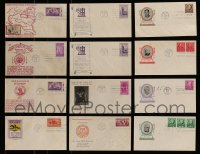 8m227 LOT OF 12 COMMEMORATIVE FIRST DAY COVER ENVELOPES 1939-1940 cool!