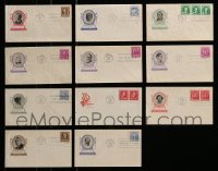 8m228 LOT OF 11 FAMOUS AMERICAN AUTHORS AND POETS FIRST DAY COVER ENVELOPES 1940 cool!
