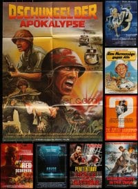 8m061 LOT OF 12 FOLDED GERMAN A1 POSTERS 1970s-1980s great images from a variety of movies!