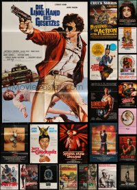 8m063 LOT OF 22 FOLDED GERMAN A1 POSTERS 1960s-1980s great images from a variety of movies!